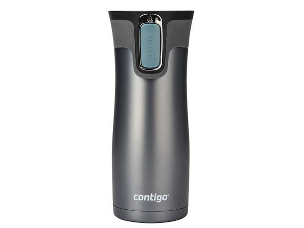 The Contigo Autoseal Insulated Travel Mugs are ideal secret santa gift ideas for coworkers