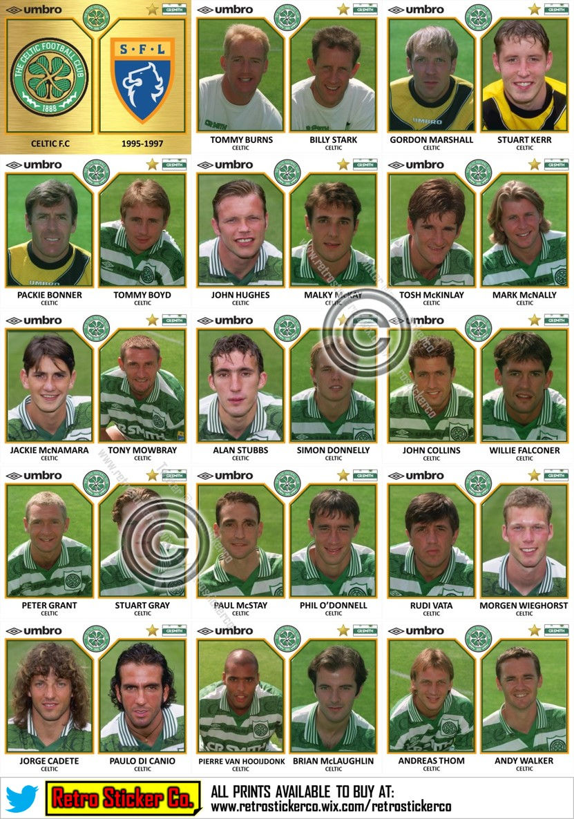 Celtic Umbro 1995 to 1997