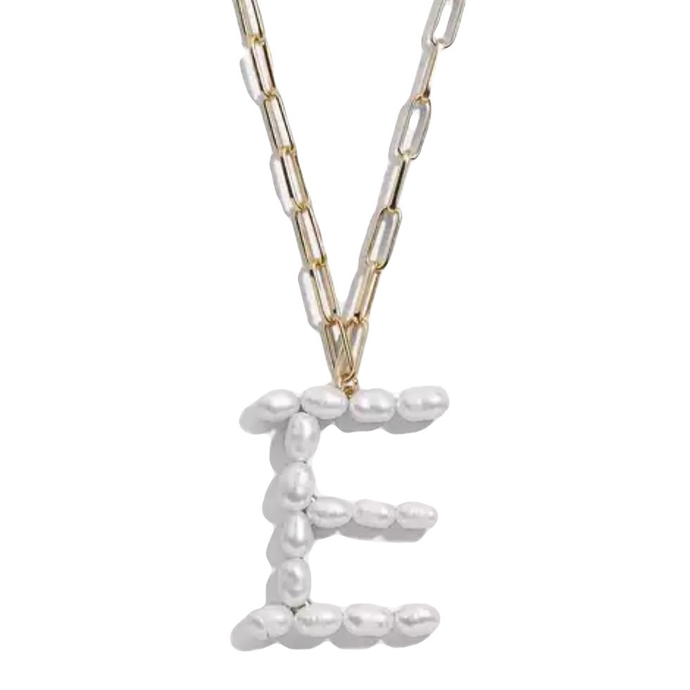 Thumbnail: Chunky link initial necklace