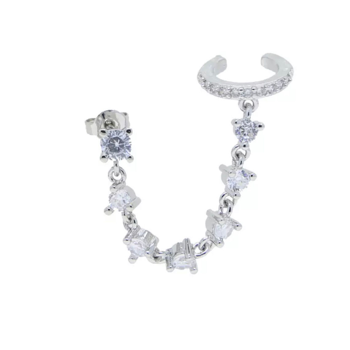 Crawler Silver Earring