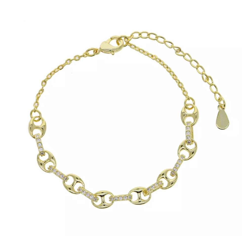 Gold link bracelet 