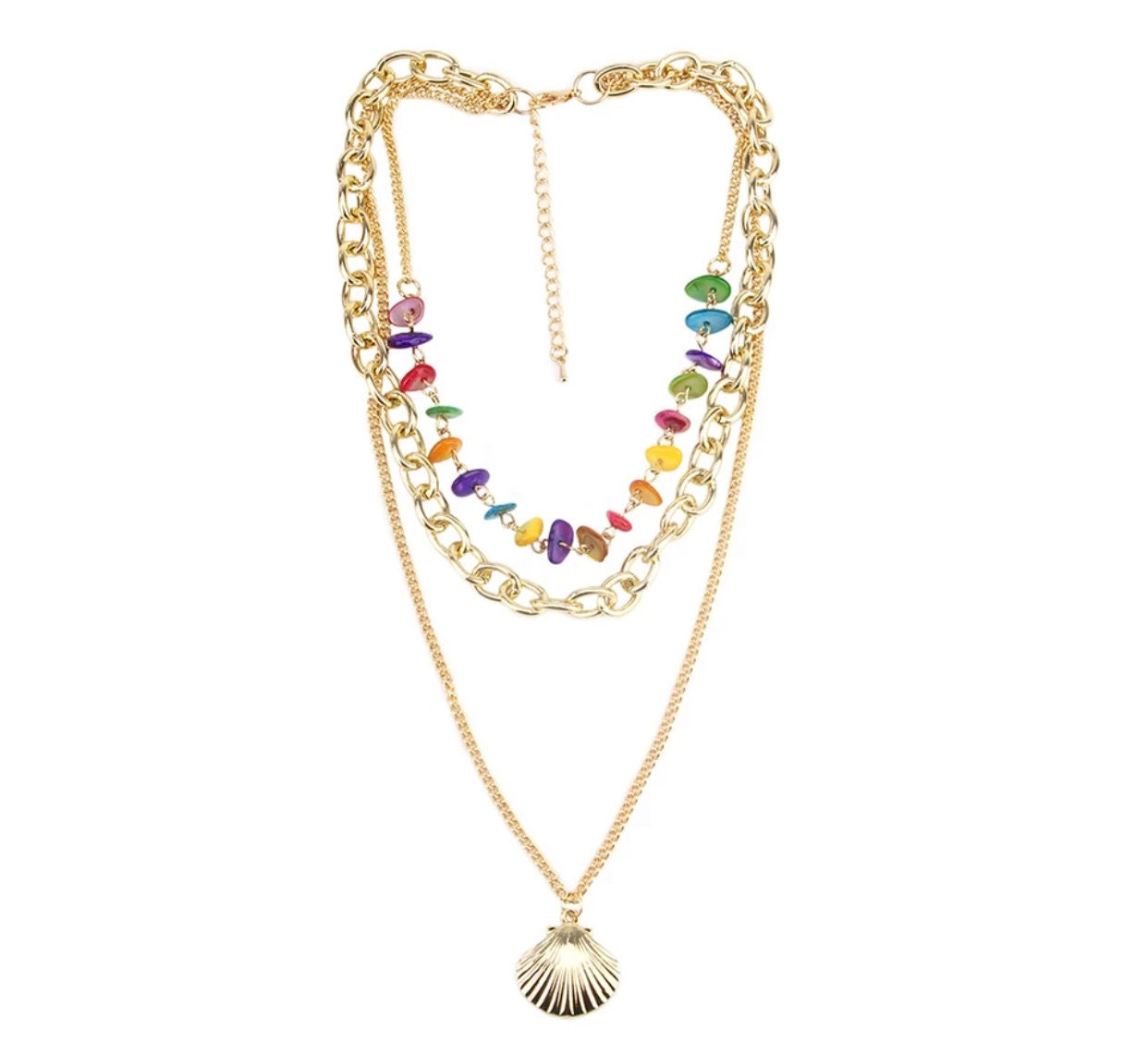 Beach necklace 3 in 1