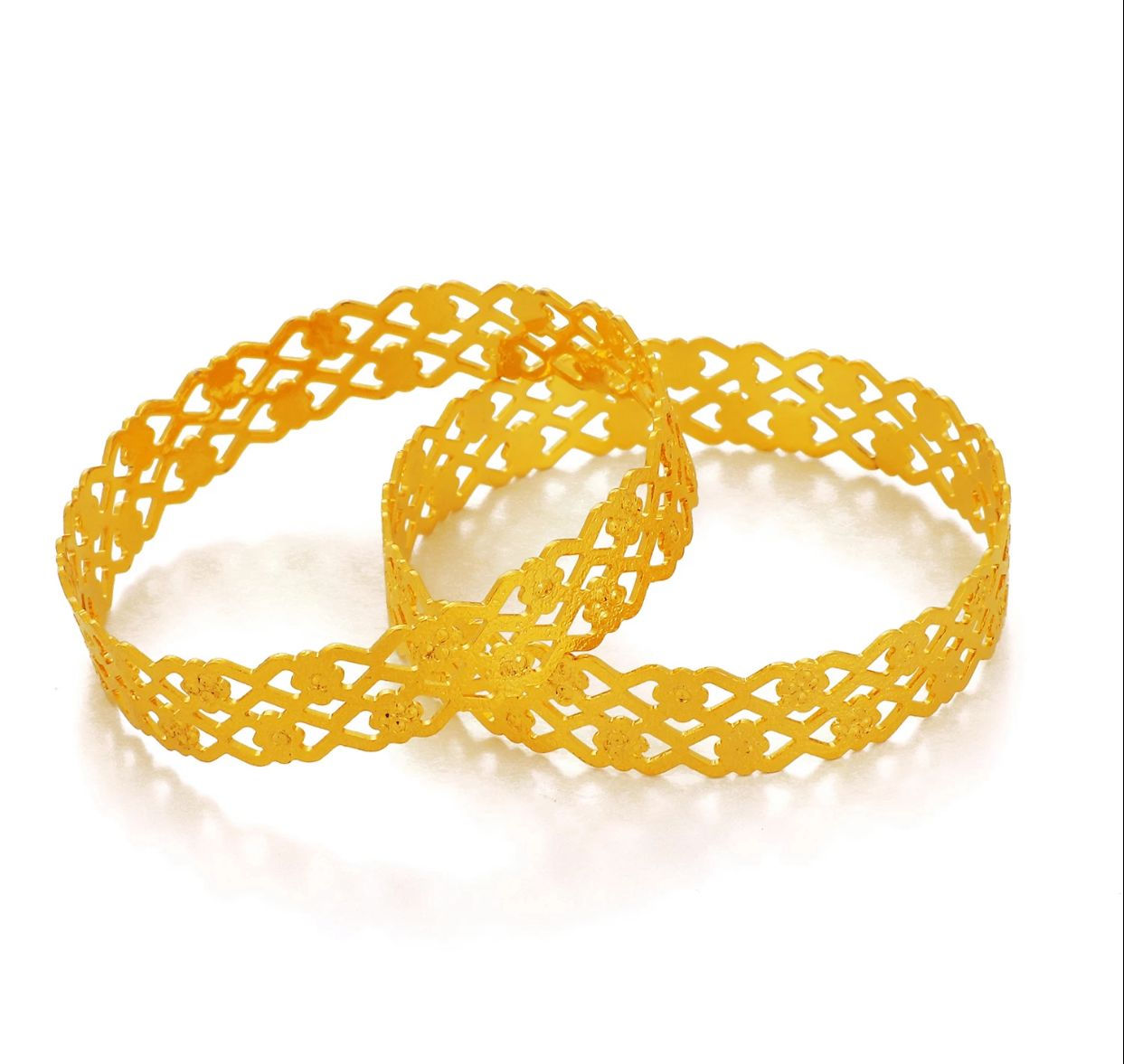 Gold bangles set of 2