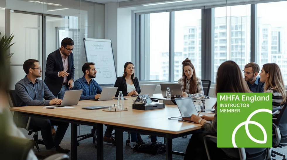 people sitting in training room in office environment