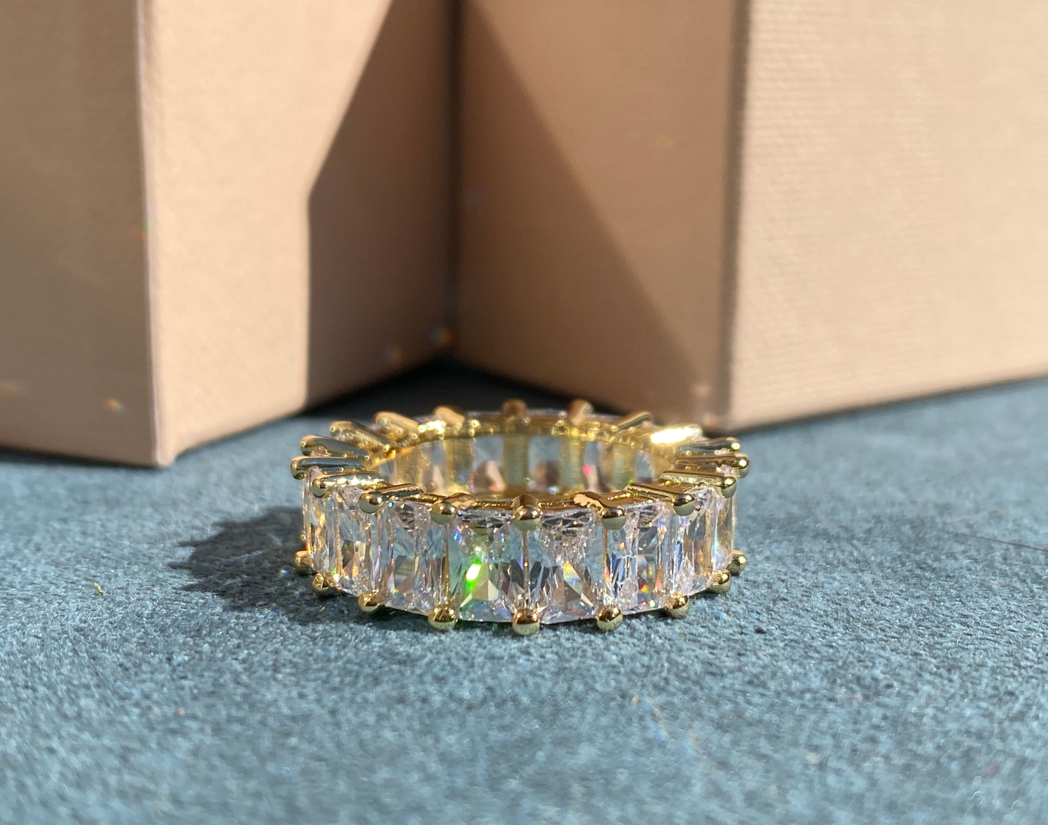 Gold Heaven Sent Diamond Eternity Band Ring