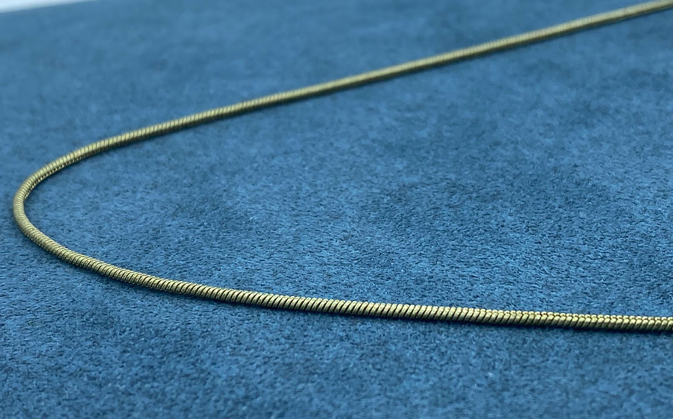 Thumbnail: Solid 18K Gold Filled Rope Chain Necklace