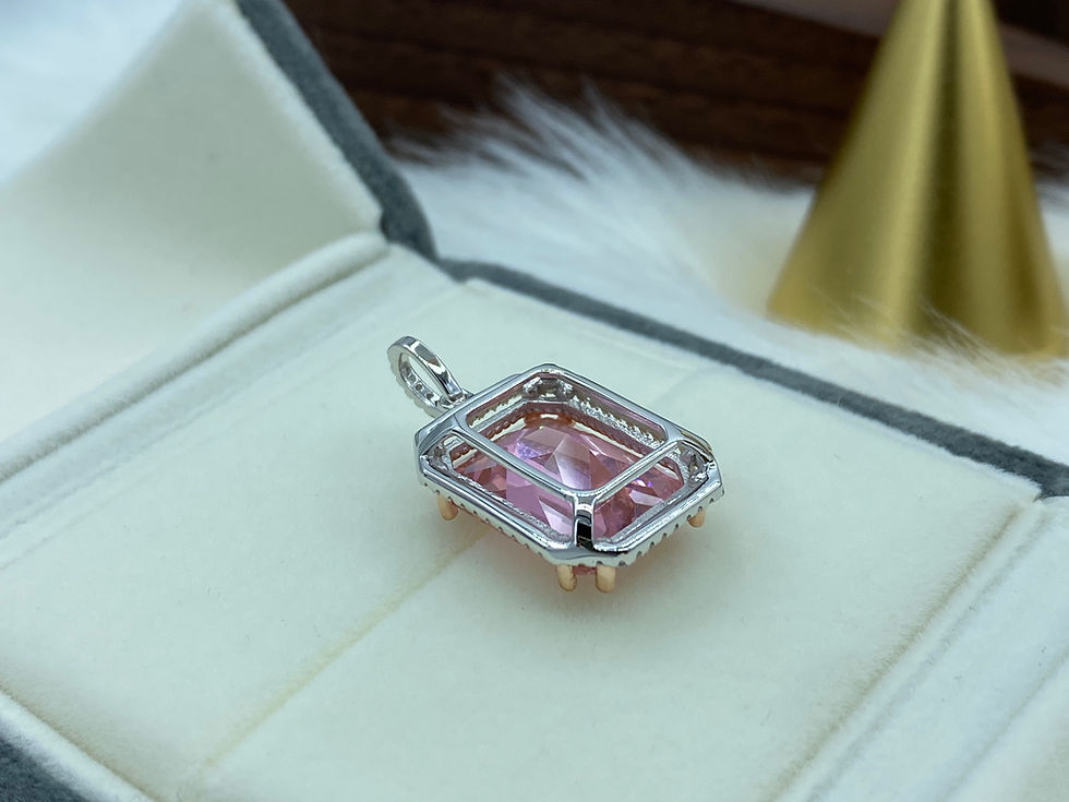 Thumbnail: Pink Diamond 925 Sterling Silver Pendant