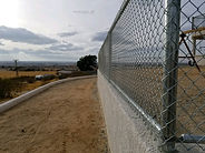 Chain Link Fence on wall