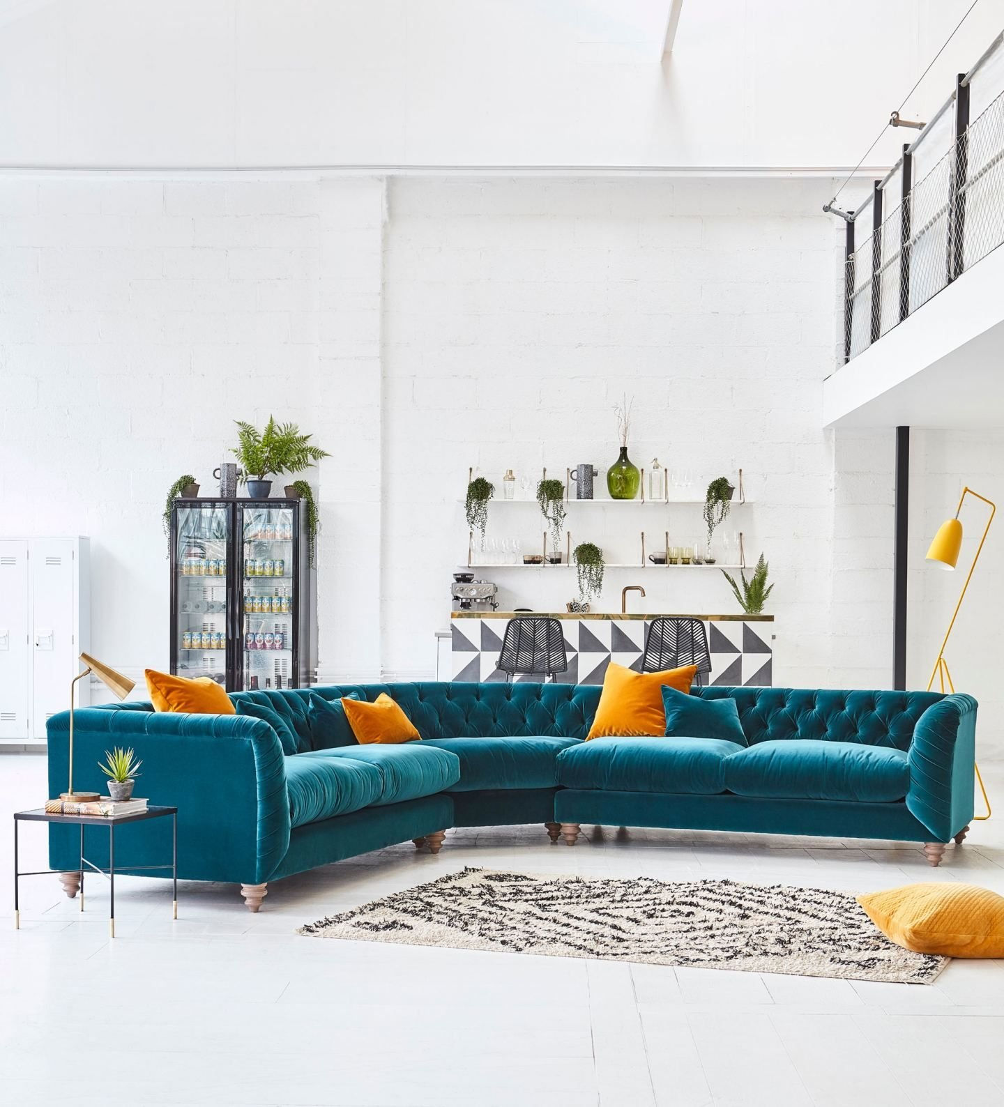 Luxurious Velvet Sofa