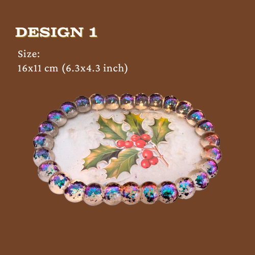 Thumbnail: Hand-Poured Resin Trinket Trays – Multiple Oval Designs