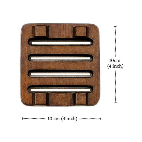 Thumbnail: Shimmering Handmade Resin Coasters – Set of 4 or 6, With Wooden Stand