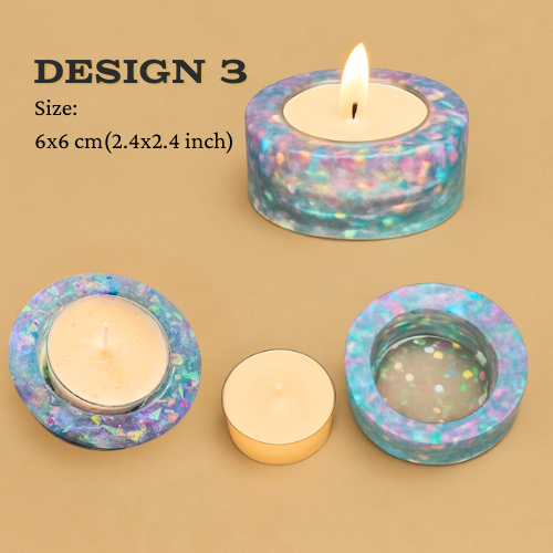 Thumbnail: Resin Tealight Holders – Multiple Designs With or Without Organic Candles