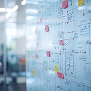 Whiteboard, planning, project management
