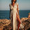 Thumbnail: Long Organic Cotton Slit Summer Dress