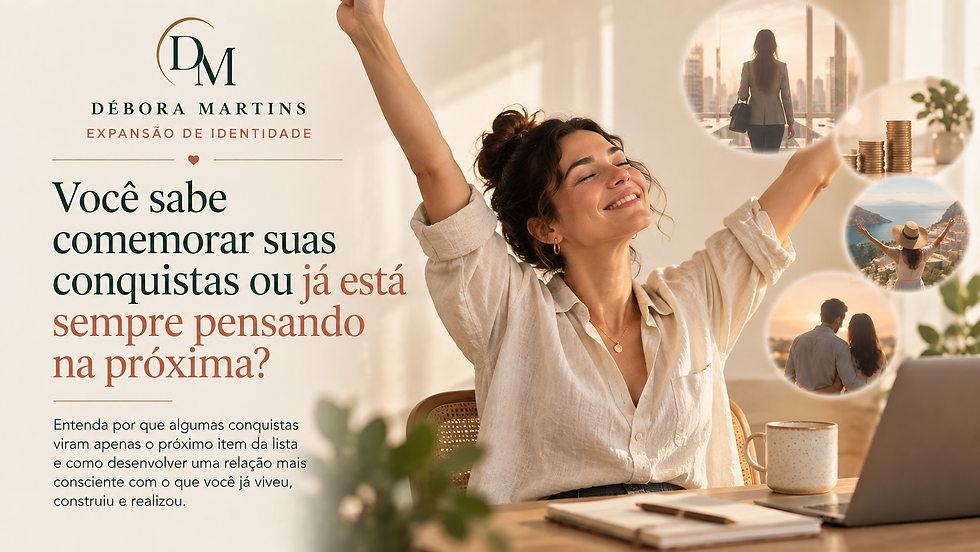Você sabe comemorar suas conquistas ou já está sempre pensando na próxima?