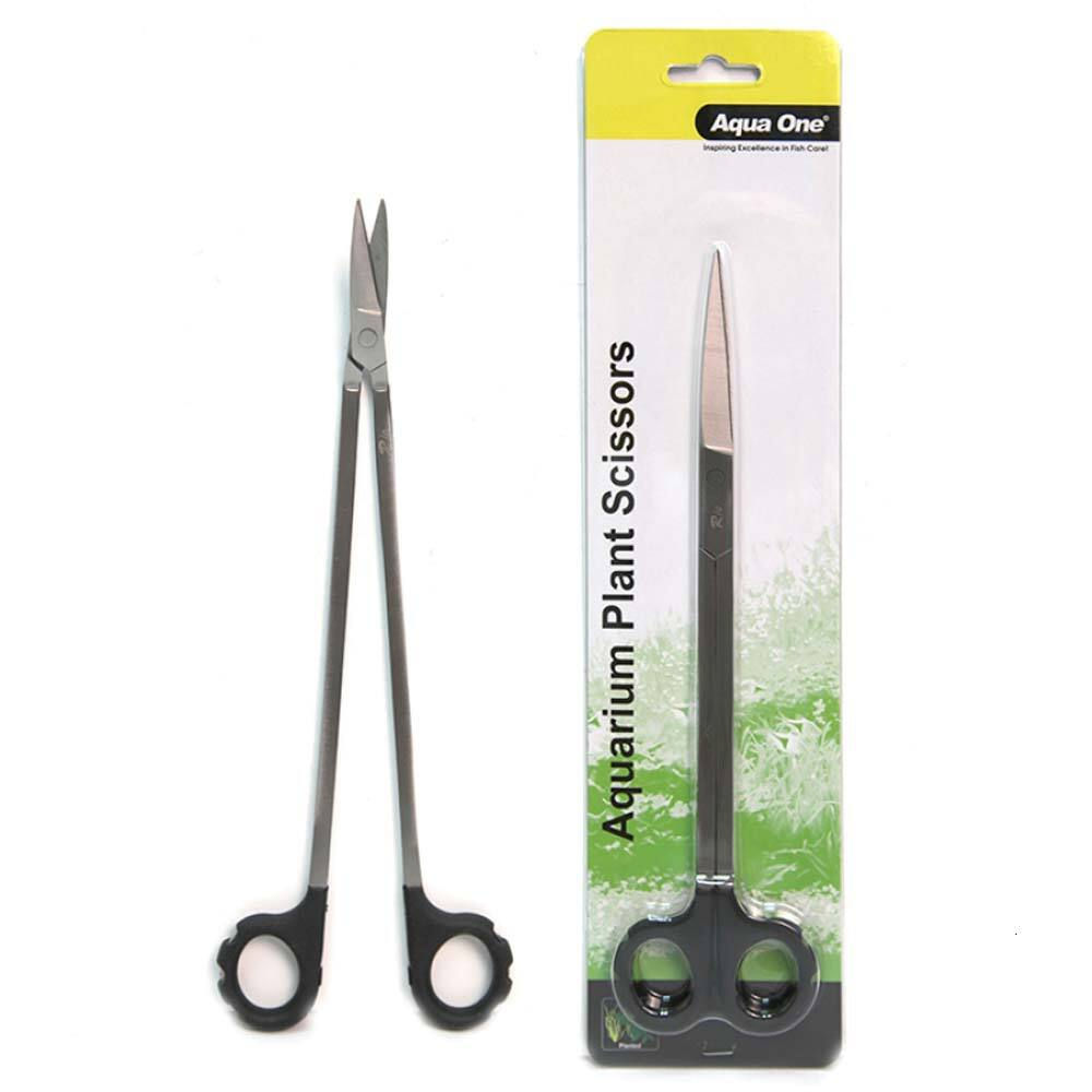Aquaone Aquarium Plant Scissors Straight 25CM
