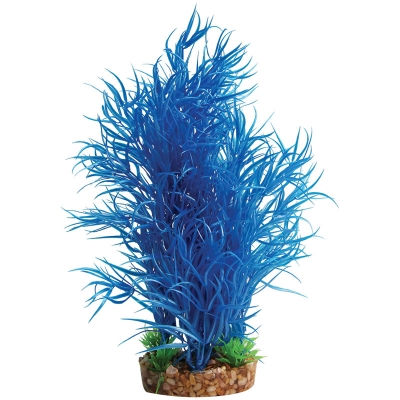 Plastic Plant Blue Rotala W Gravel Base L