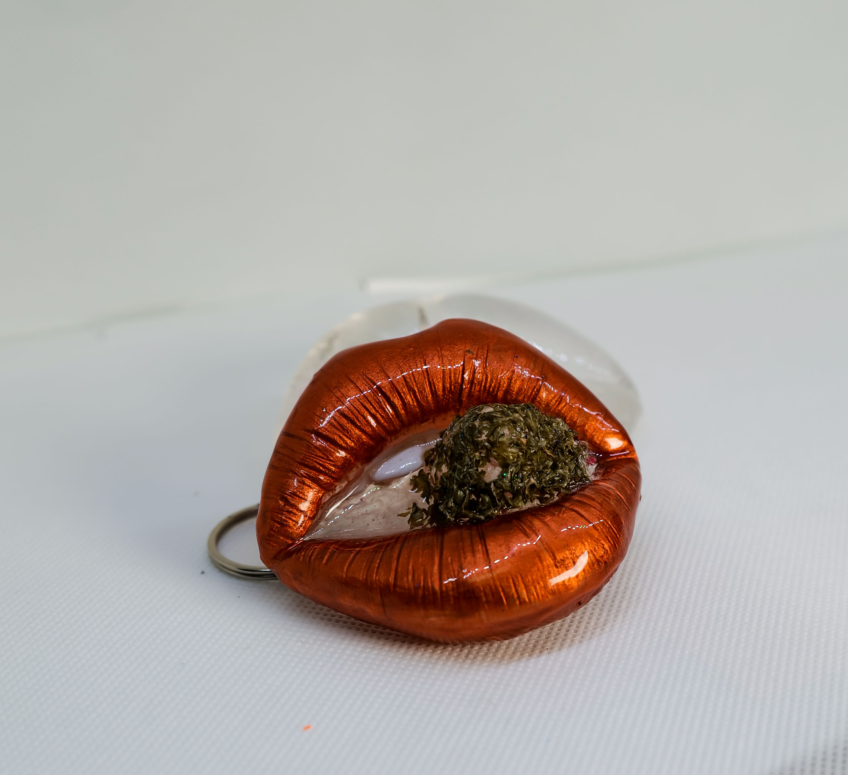 Nugget in Copper keychain 