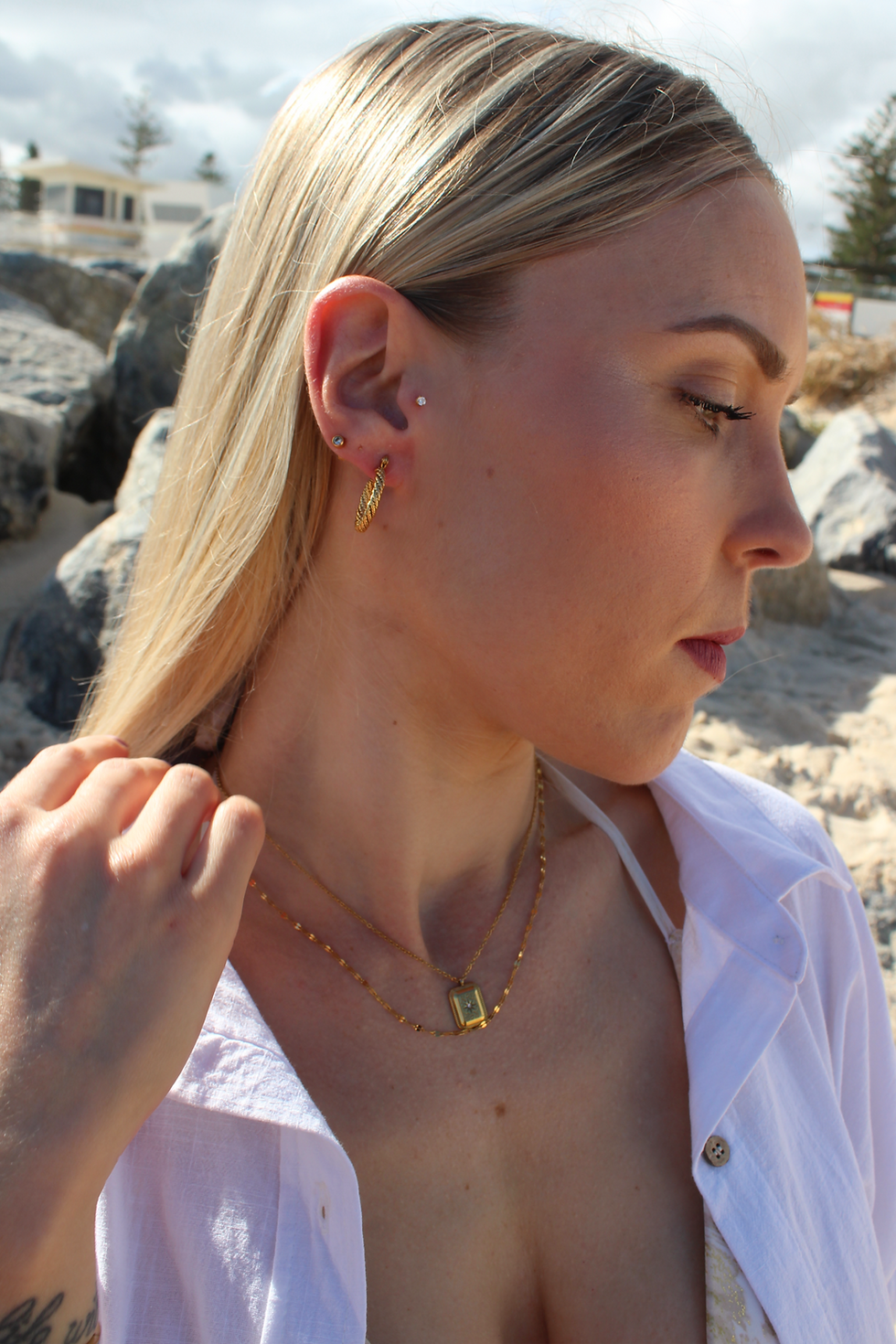 Thumbnail: SEINE Necklace Gold Color