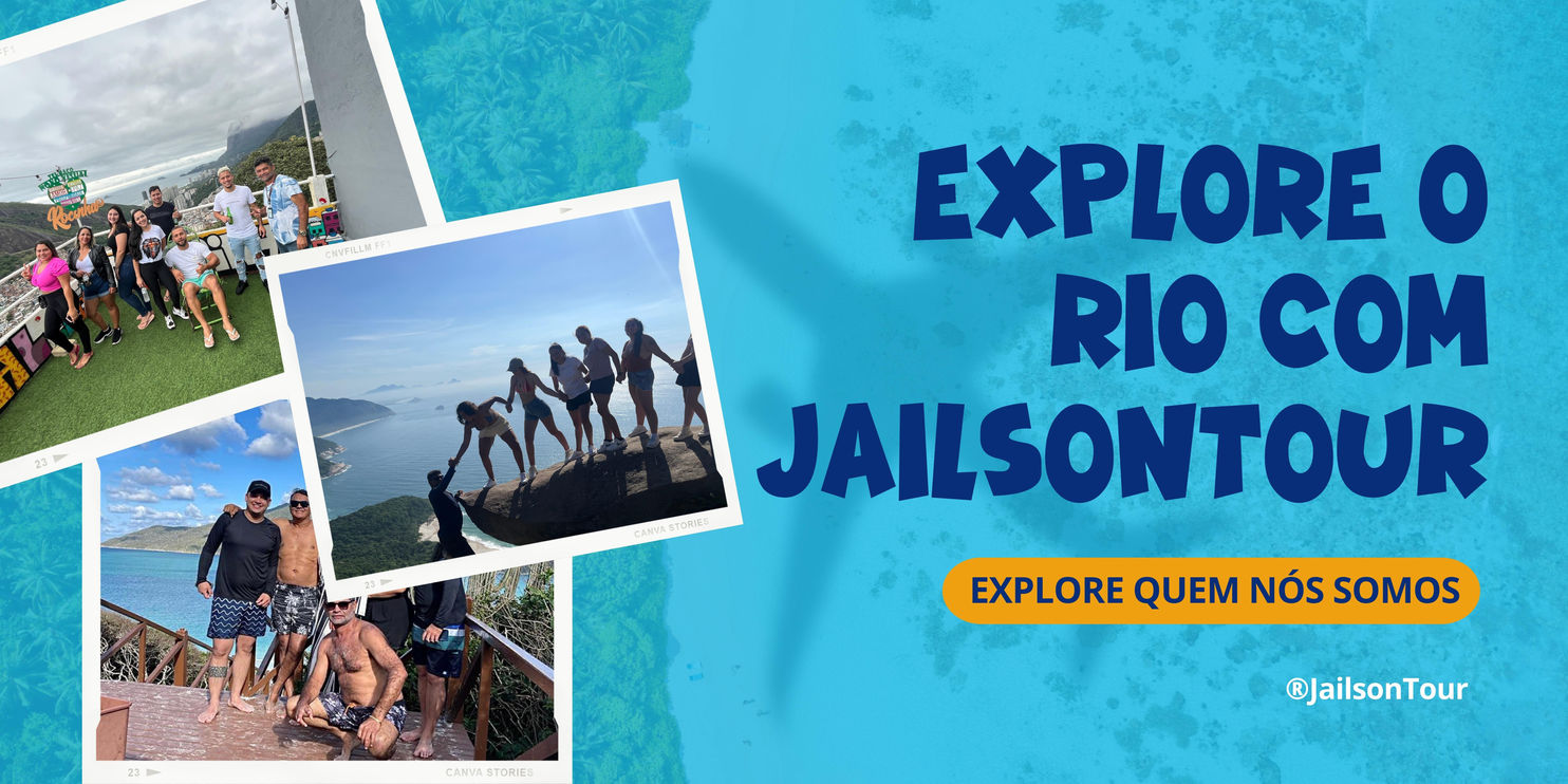 Grupo de turistas aproveitando um passeio inesquecível com Jailsontour pelo Rio de Janeiro.