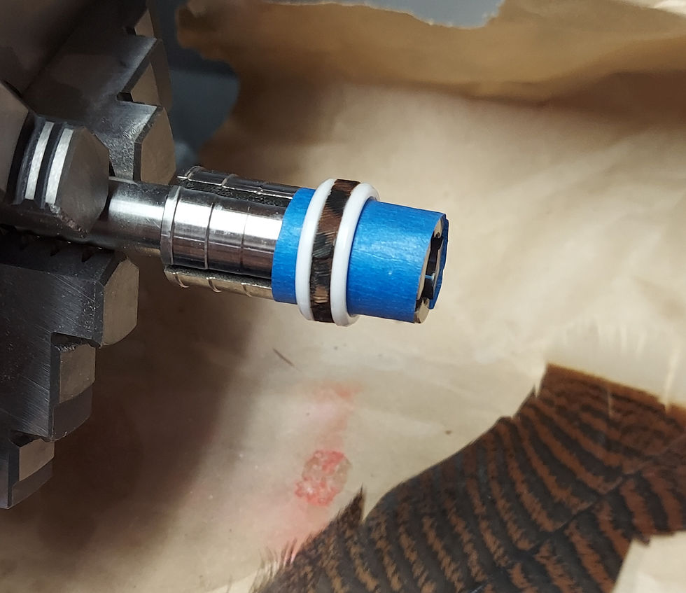 Thumbnail: White Ceramic w/ Turkey Feather