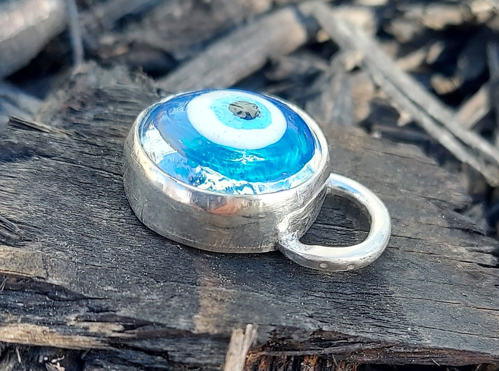 Sterling Silver w/ Glass Bead