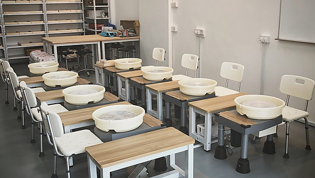 studio practice package, pottery studio rental, potter's wheel