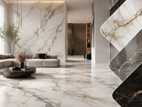 Large-Format Seamless Marble Designs for Flooring