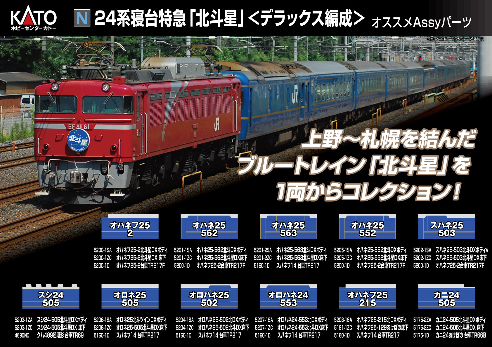 (N)24系寝台特急「北斗星」＜デラックス編成＞