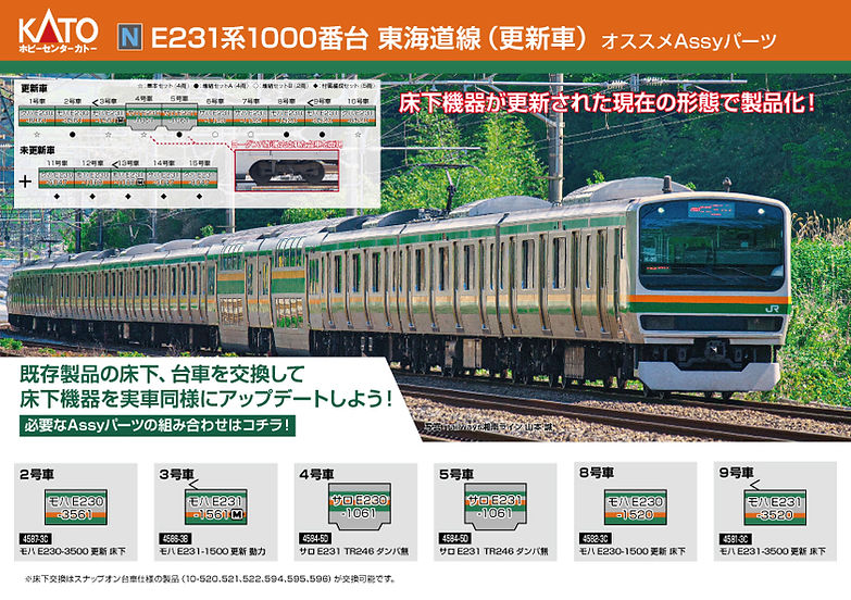 N）E231系1000番台 東海道線（更新車）