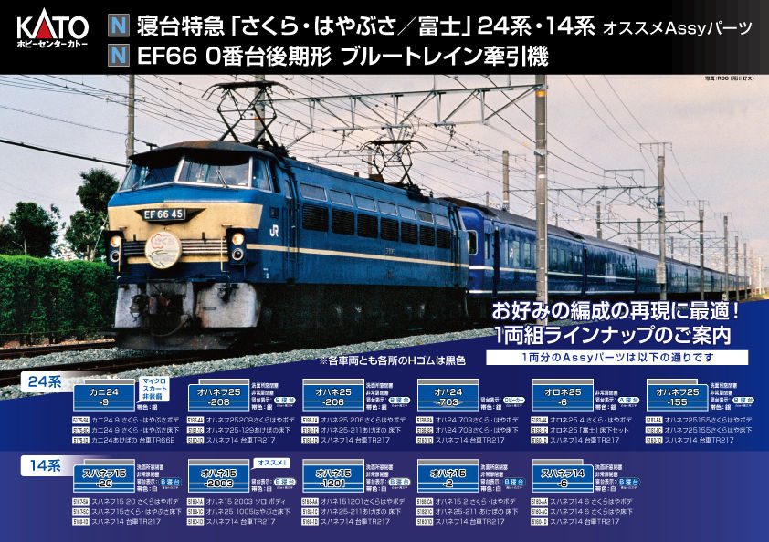 N）EF66 0番台後期形 ブルートレイン牽引機 （N）寝台特急「さくら