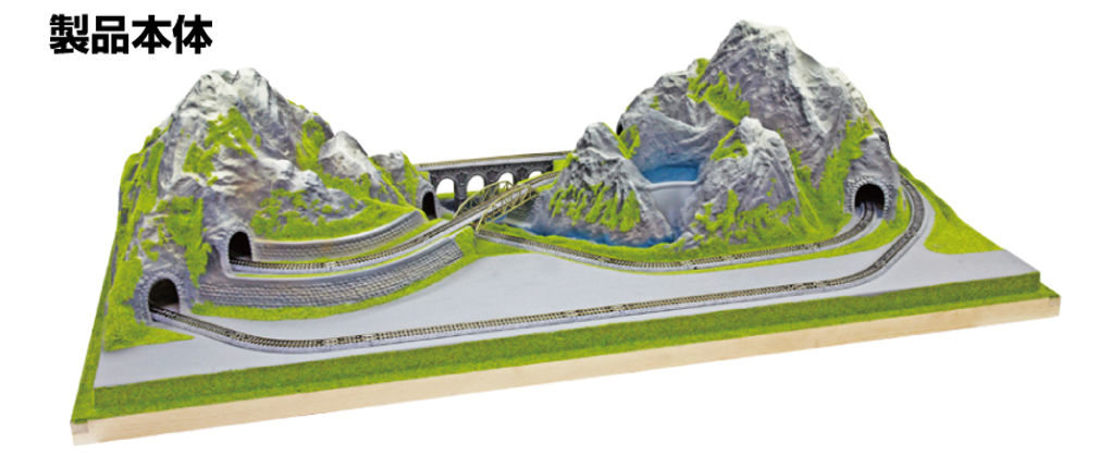 KATOデスクトップレイアウトアクリルカバー 氷河特急デスクトップレイアウト