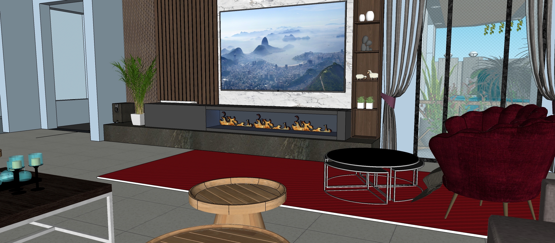 AI Interior Design: Modern Living Room | ArchiVinci | 4810