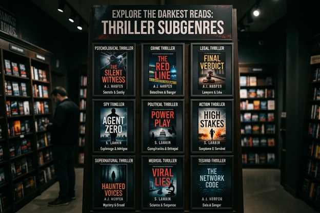 Thriller Book Subgenres: What to Read Next at Cozy Book Cafe
