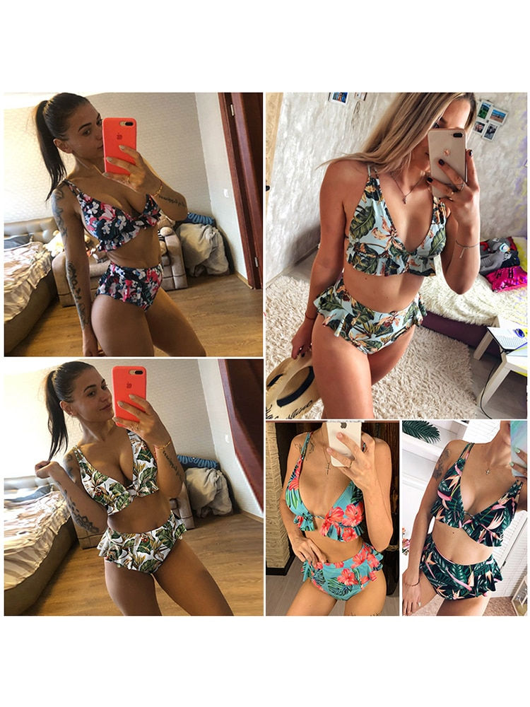 Thumbnail: 2022 Sexy Brazilian Bikinis Women Swimsuit Padded Swimwear 