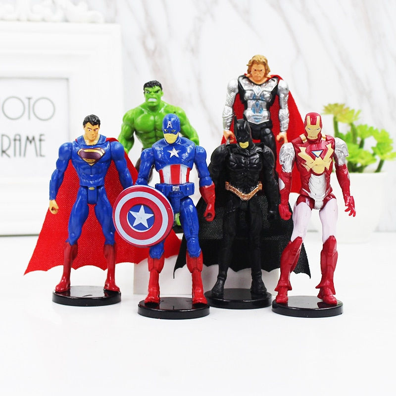 Thumbnail: 10.5cm Super Hero Toys The Avengers Figure Set Superhero 