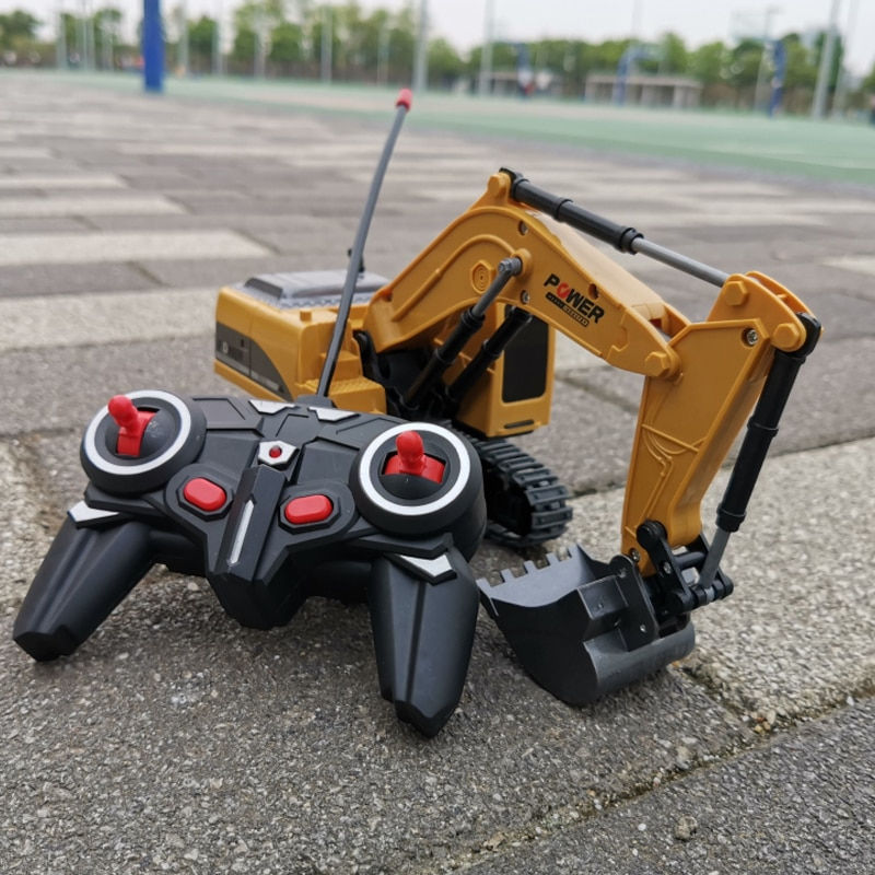 Thumbnail: 2.4Ghz 6 Channel 1:24 RC Excavator toy RC Engineering Car Alloy 