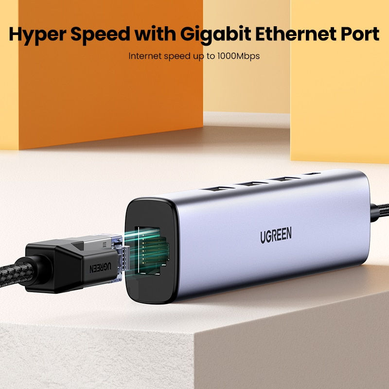 Thumbnail: UGREEN USB Ethernet USB3.0 Lan 1000Mbps Ethernet Adapter USB RJ45 