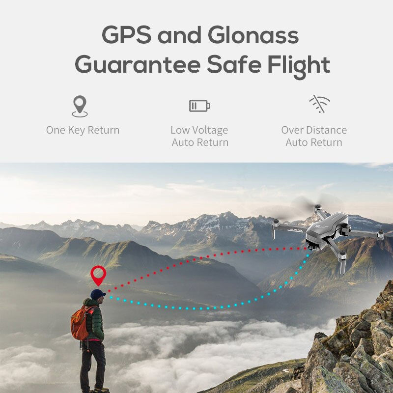 Thumbnail: Hipac SG906 Pro 2 Drone 4k GPS with Camera 3 axis Gimbal Brushless Profissional