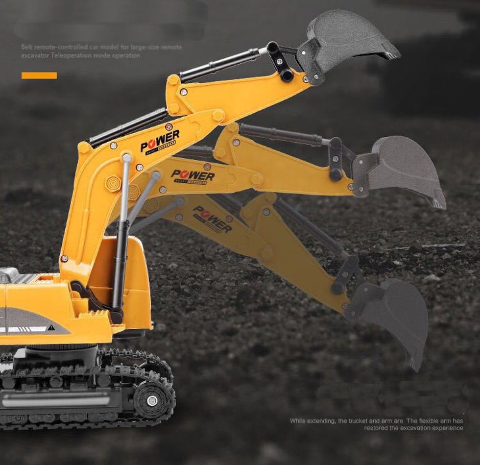 Thumbnail: 2.4Ghz 6 Channel 1:24 RC Excavator toy RC Engineering Car Alloy 