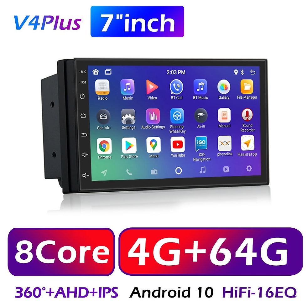 Thumbnail: Android 10 2 Din Car Radio Multimedia Video Player Universal 7" 