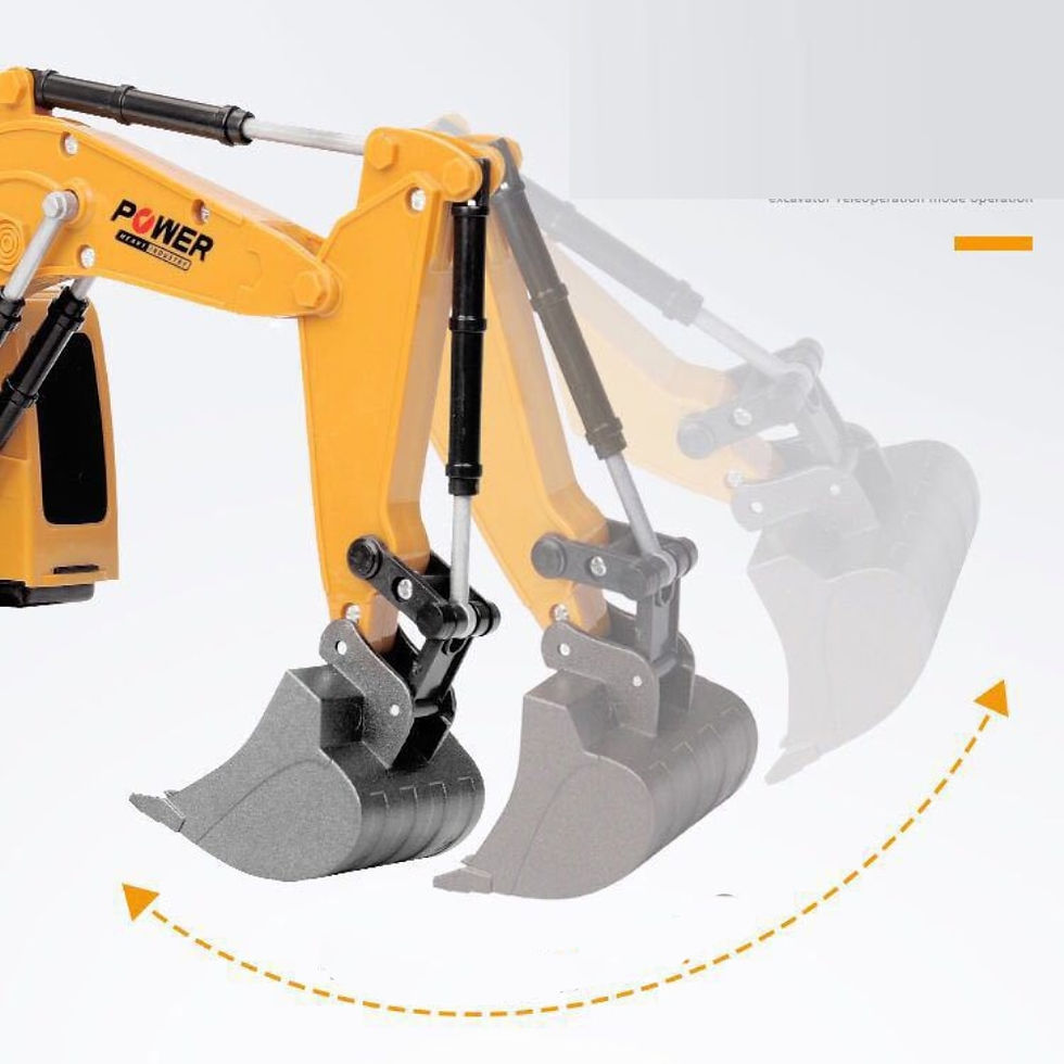 Thumbnail: 2.4Ghz 6 Channel 1:24 RC Excavator toy RC Engineering Car Alloy 