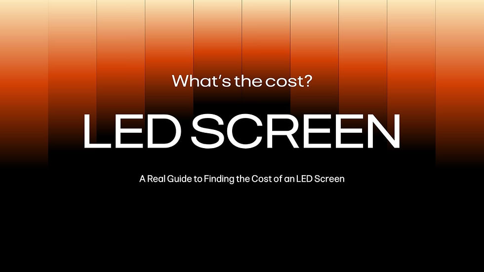 How Much Does a Church LED Video Wall Cost?