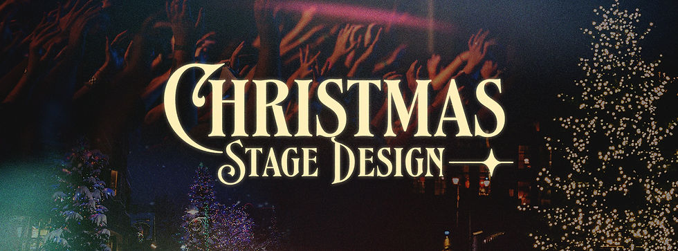 Christmas Stage Design with a vibrant LED Screen