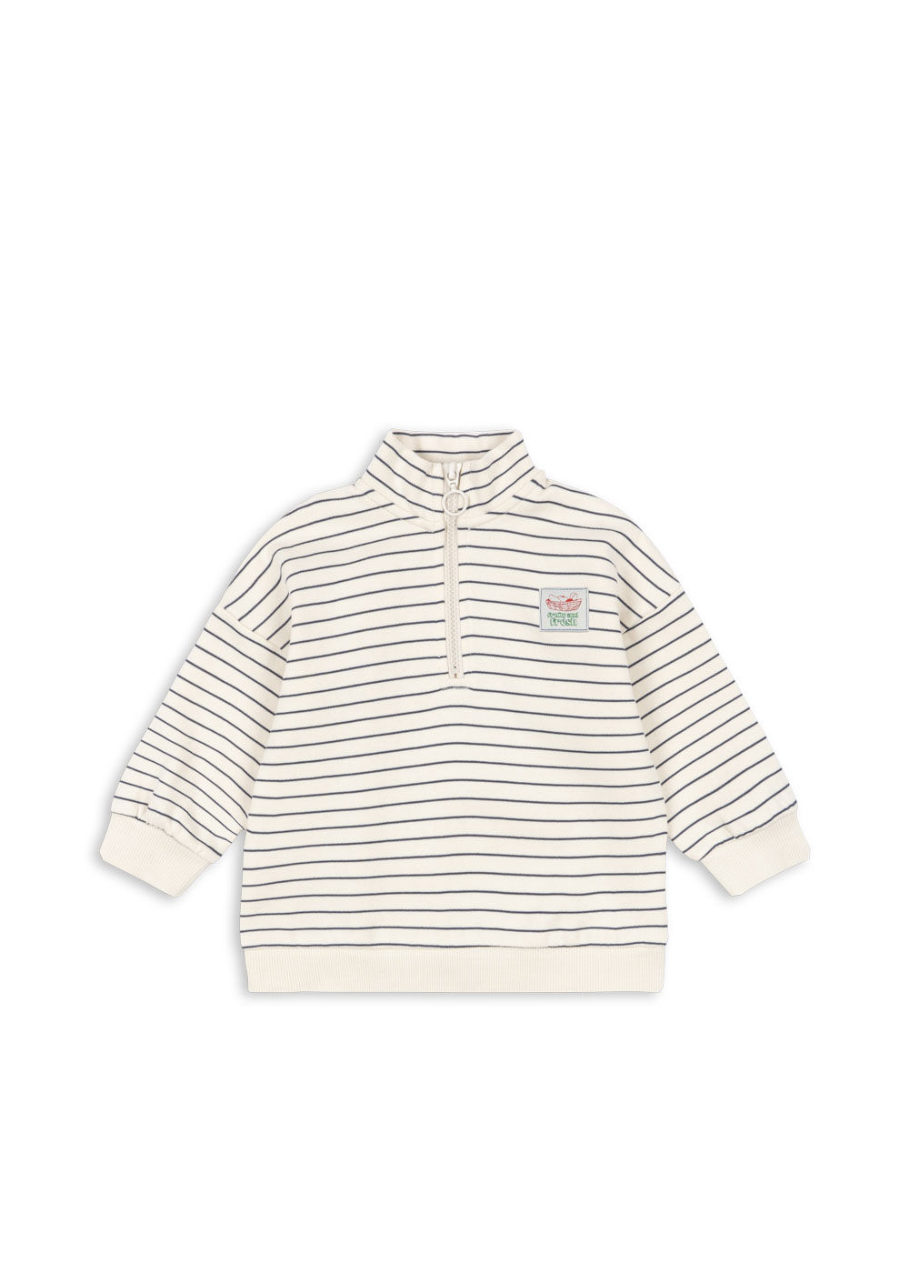 Konges Sløjd LOU STRIPE HALF ZIP SWEAT OCS FLINTSTONE STRIPE