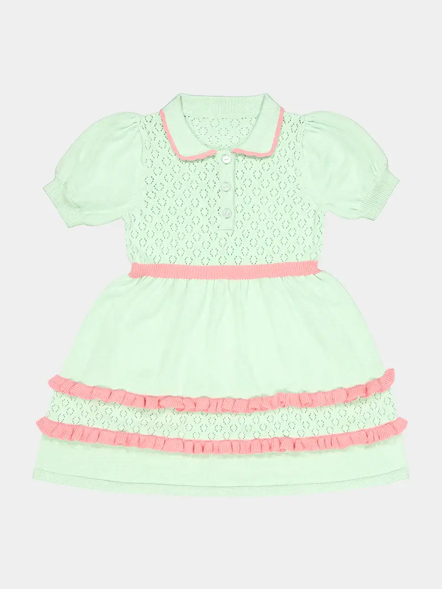 Thumbnail: Florence Lace-Knit Dress, Apple Green