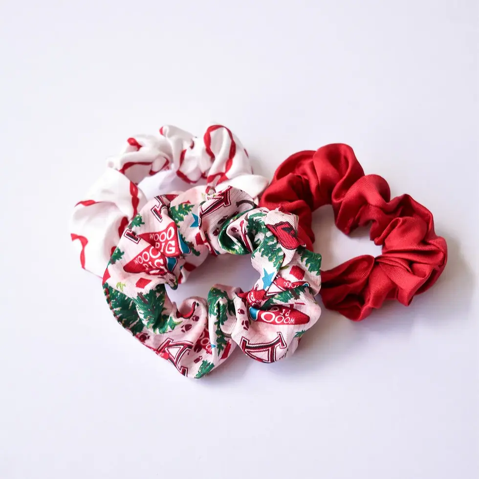 Thumbnail: Silk Collegiate Scrunchie Set