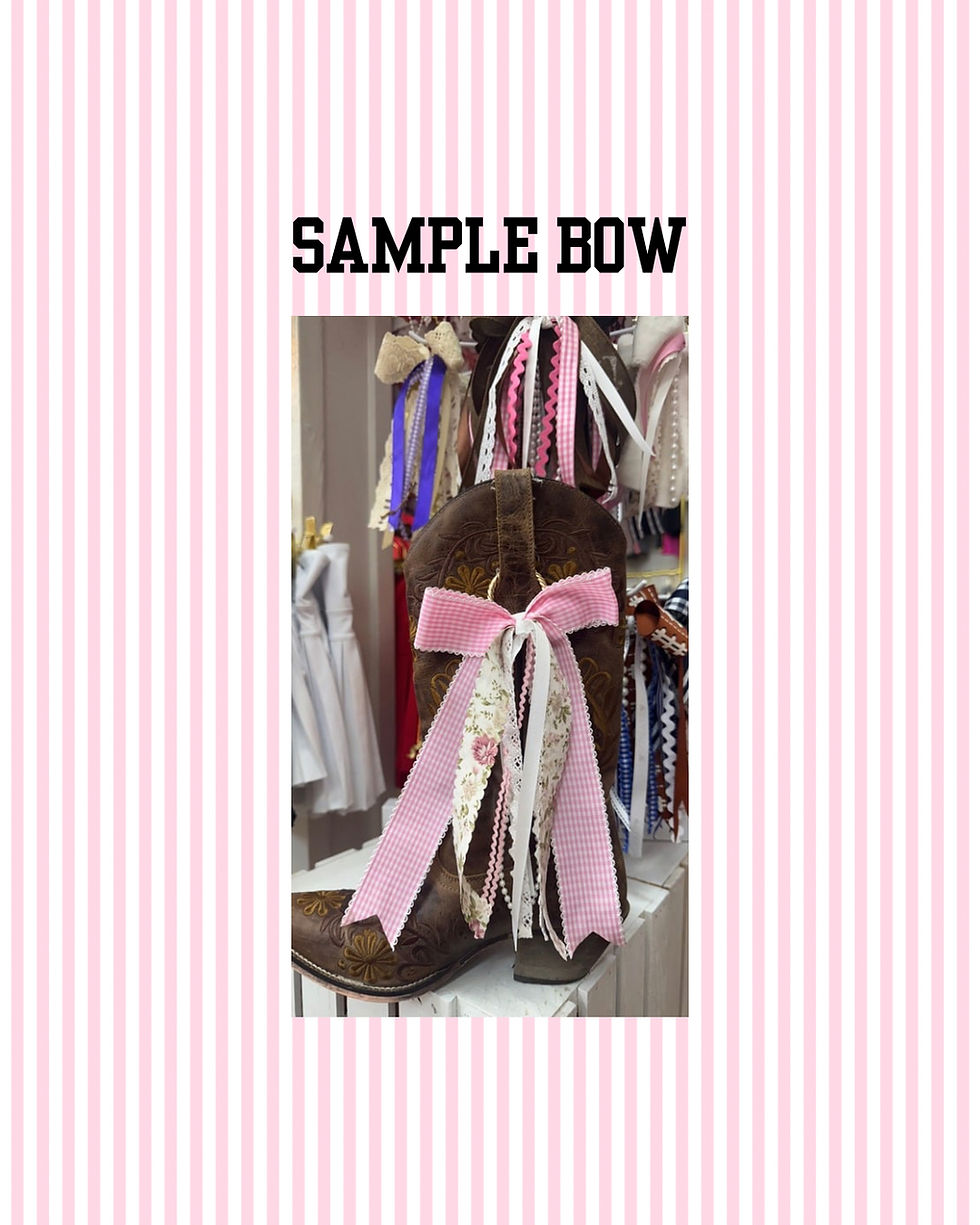 Thumbnail: Custom Boot Bows
