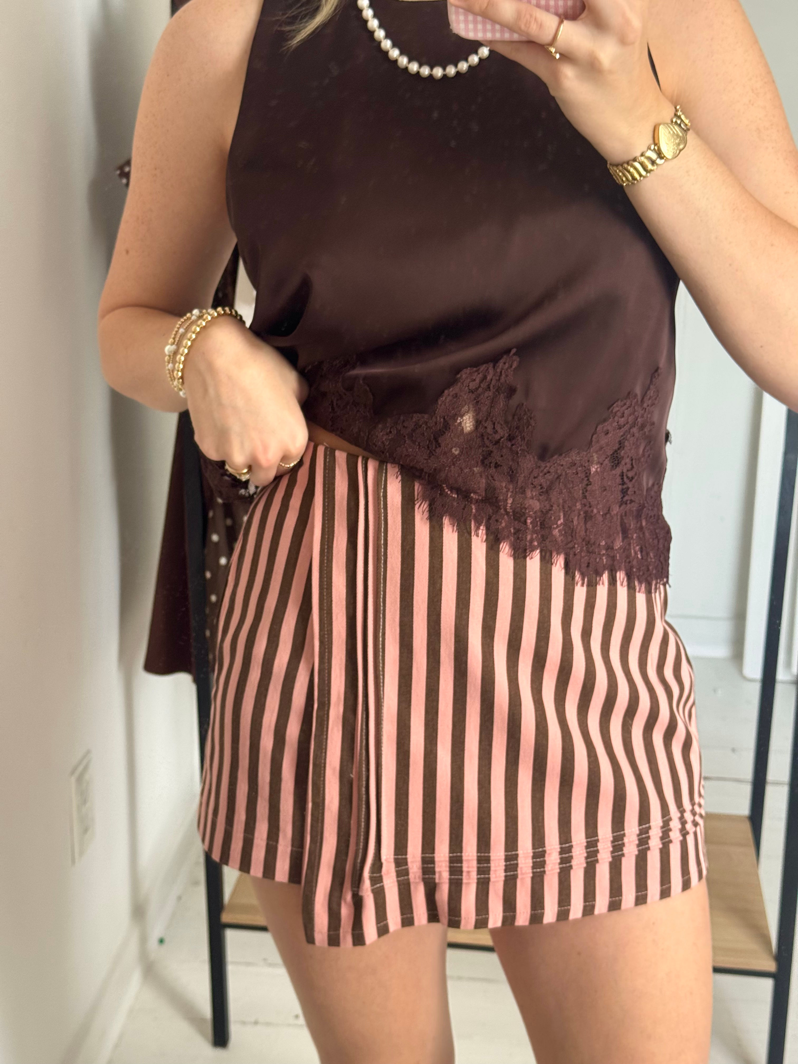 Maggie Stripe Skort