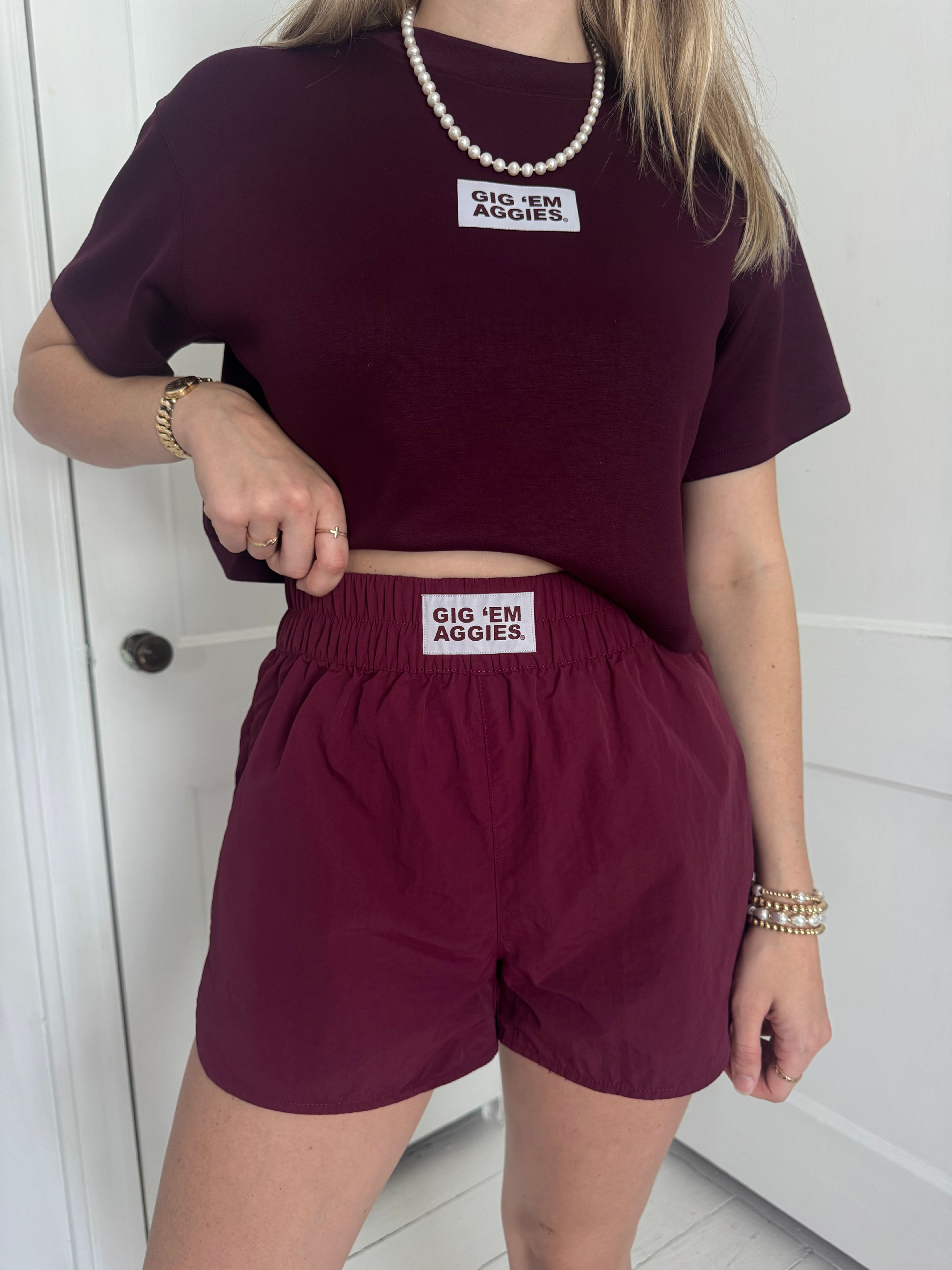 Gig 'em Aggies Nylon Shorts
